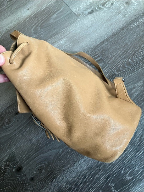 vintage Coach Legacy Tan Leather Drawstring Backpack main image 9